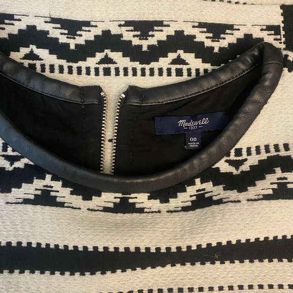 Madewell Western Retro Grunge Aztec Print Mini Dress Size 00 - Picture 4 of 5